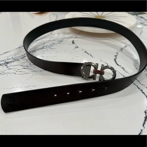 Salvatore Ferragamo Gancini Adjustable Reversible Belt